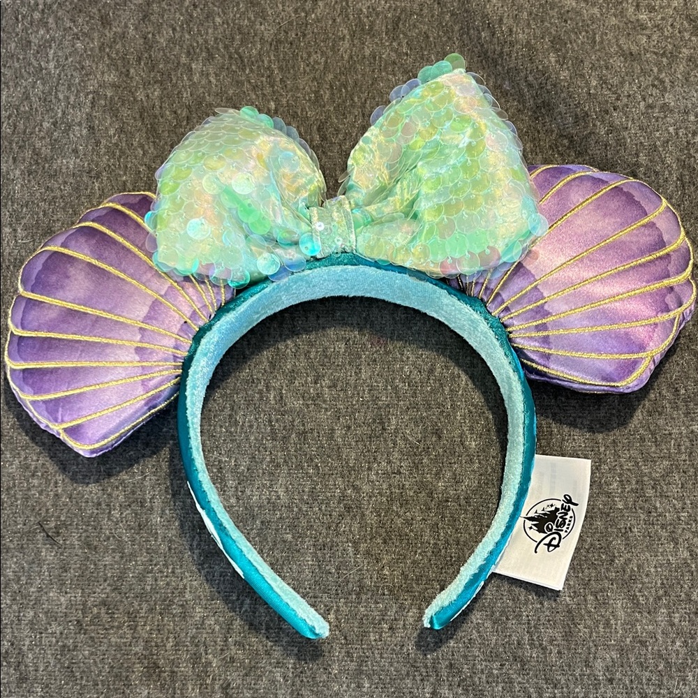 Disney Parks Little Mermaid Minnie Mouse Ears Headband